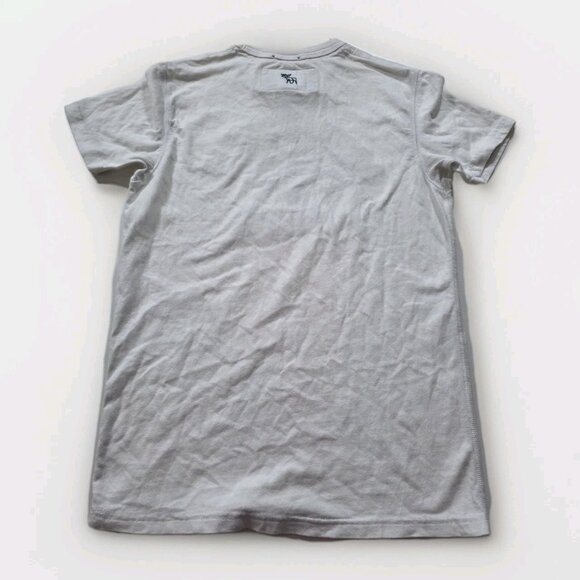 Abercrombie & Fitch Muscle T Shirt Men S White Felt Logo Applique SS Preppy Y2K - Picture 12 of 12